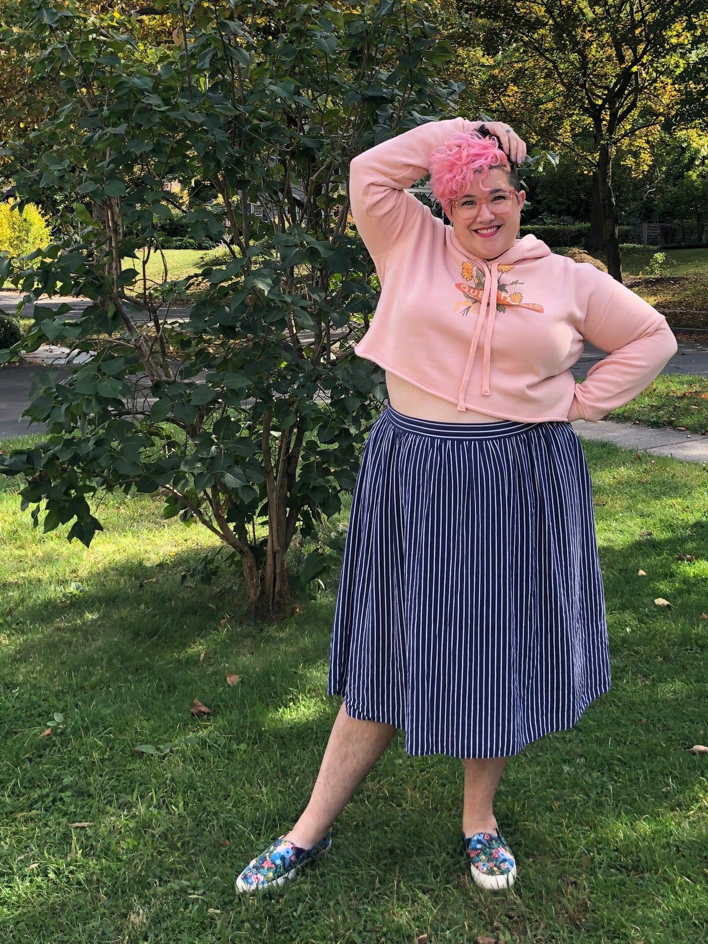 Queer Magic: Queer Pride Crop Hoodie