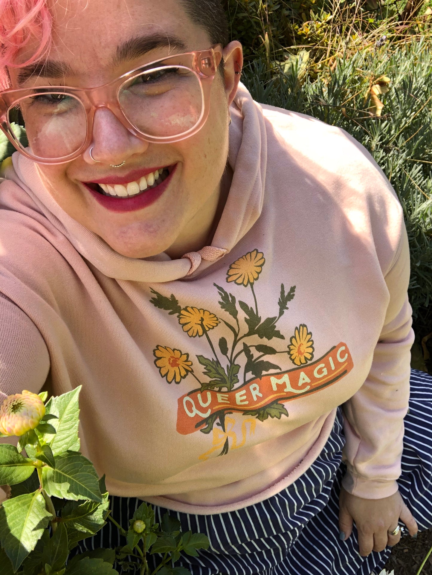 Queer Magic: Queer Pride Crop Hoodie