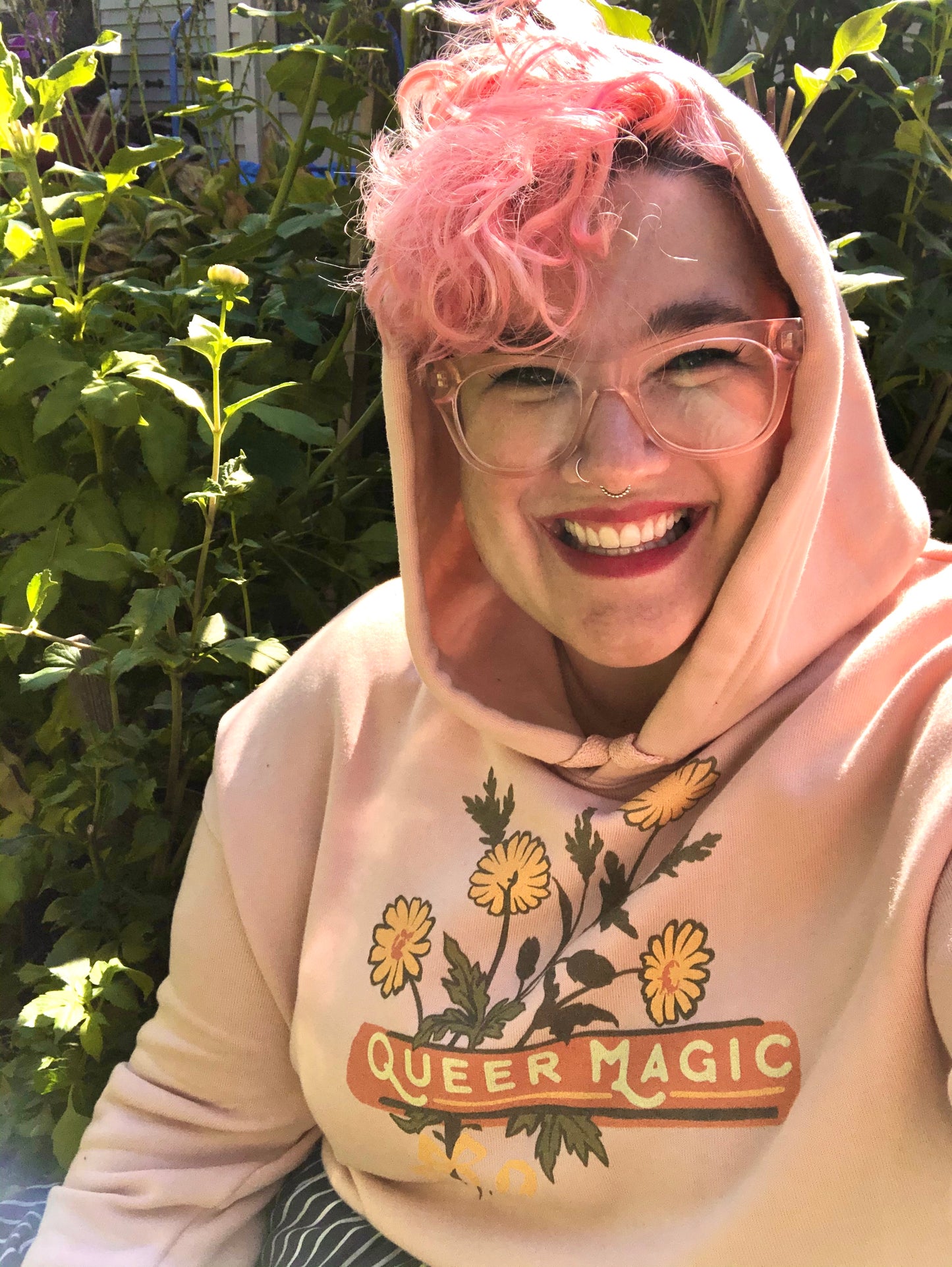 Queer Magic: Queer Pride Crop Hoodie