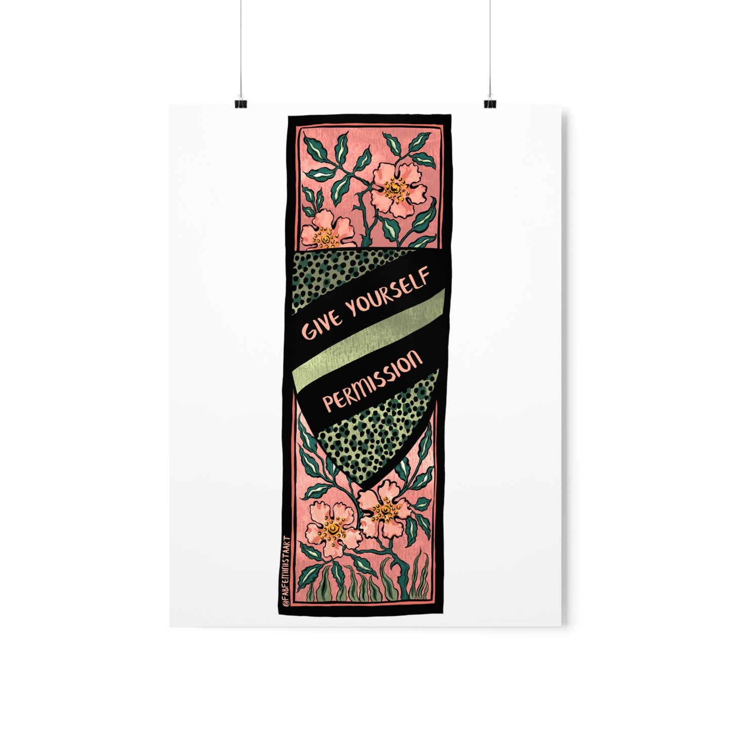 Give Yourself Permission: Self Care Print