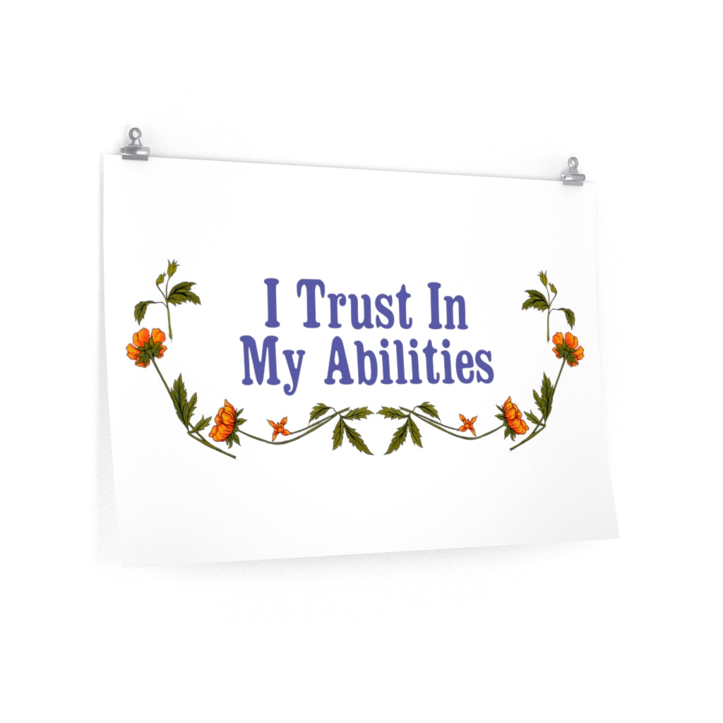 I Trust In My Abilities: Mental Health Print