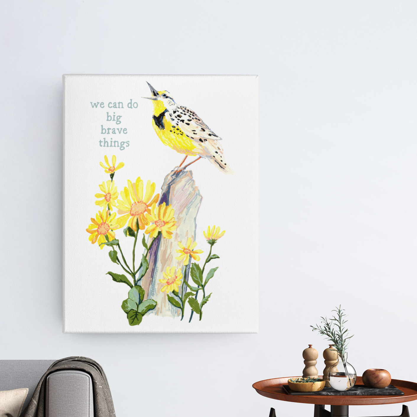 We Can Do Big Brave Things: Self Care Print