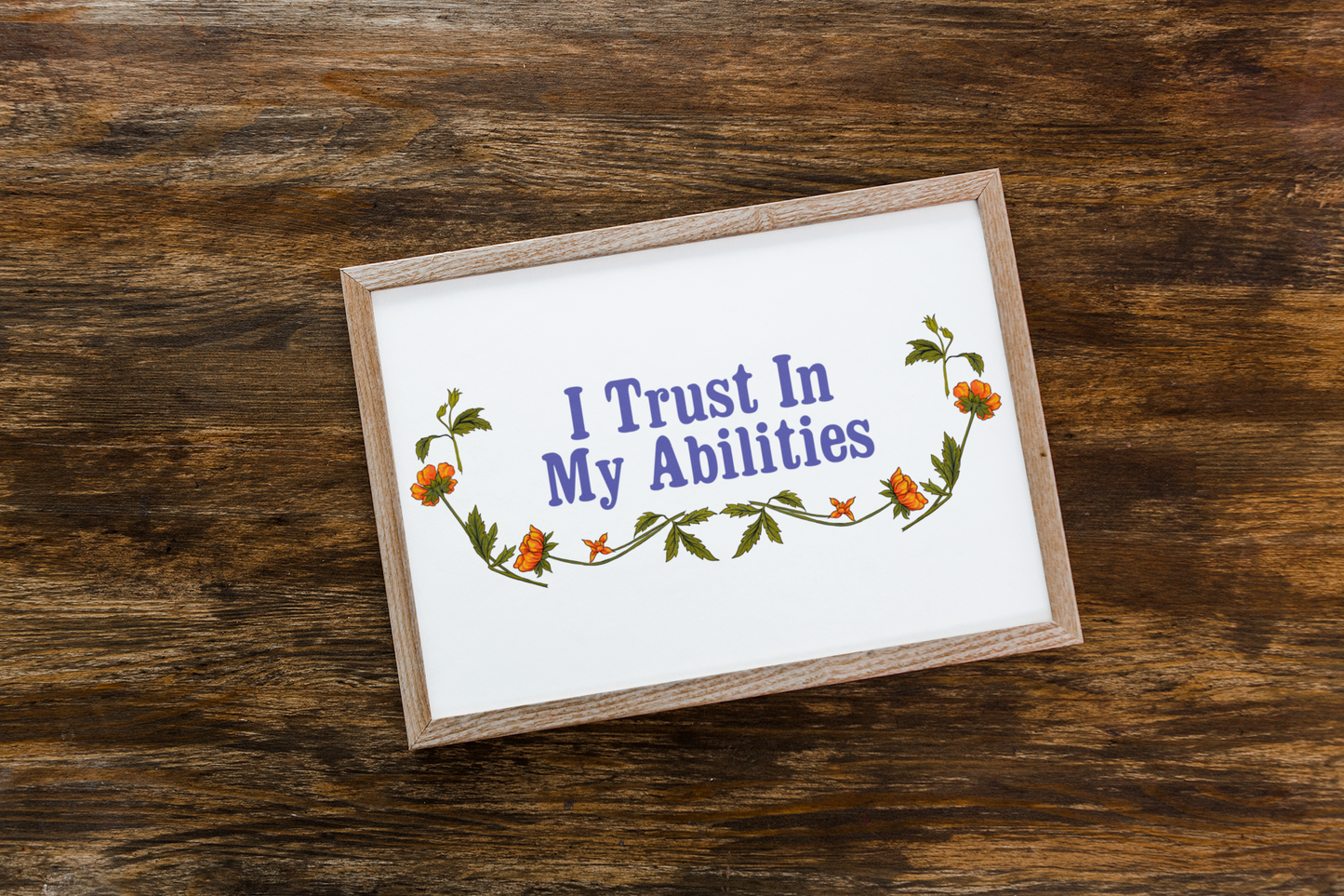 I Trust In My Abilities: Mental Health Print