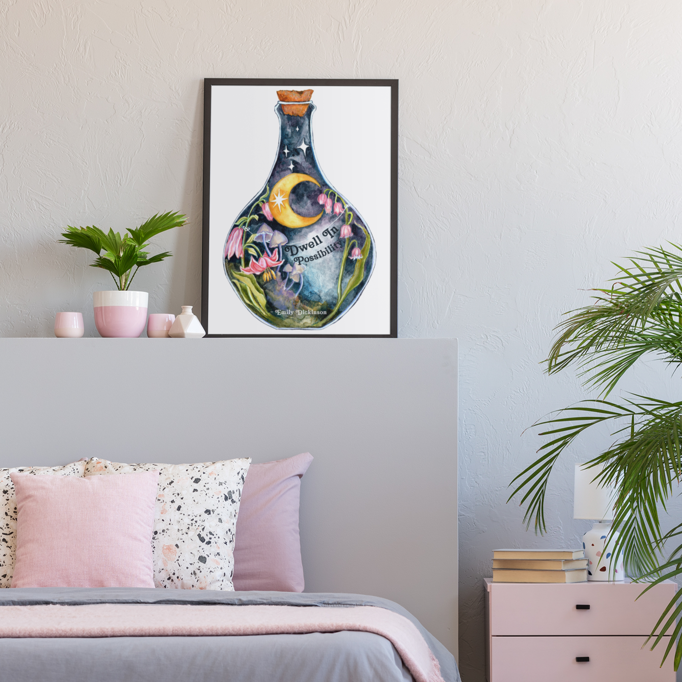 Dwell In Possibility, Emily Dickinson: Mental Health Print