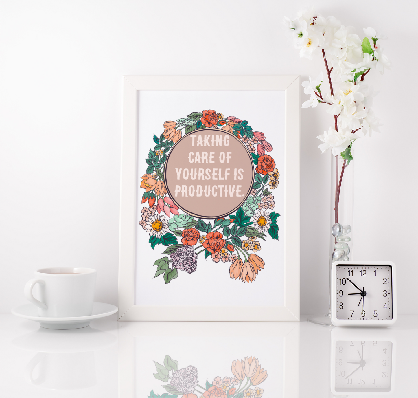 Taking Care Of Yourself Is Productive: Self Care Print