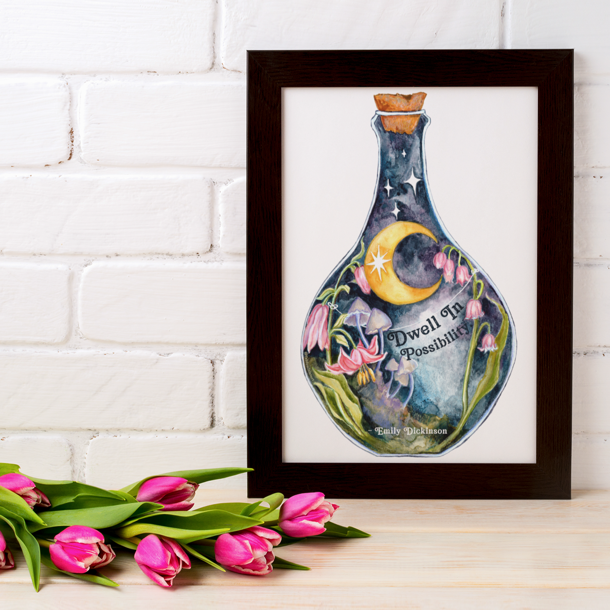 Dwell In Possibility, Emily Dickinson: Mental Health Print