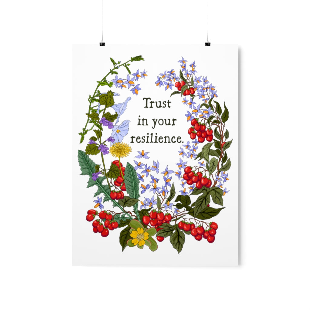 Trust In Your Resilience: Self Care Print