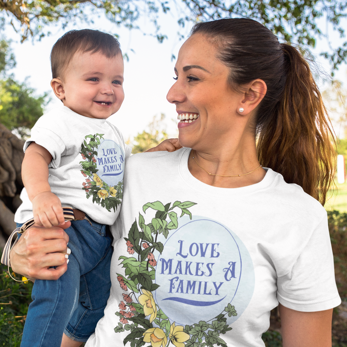 Love Makes A Family: Unisex Adult Shirt