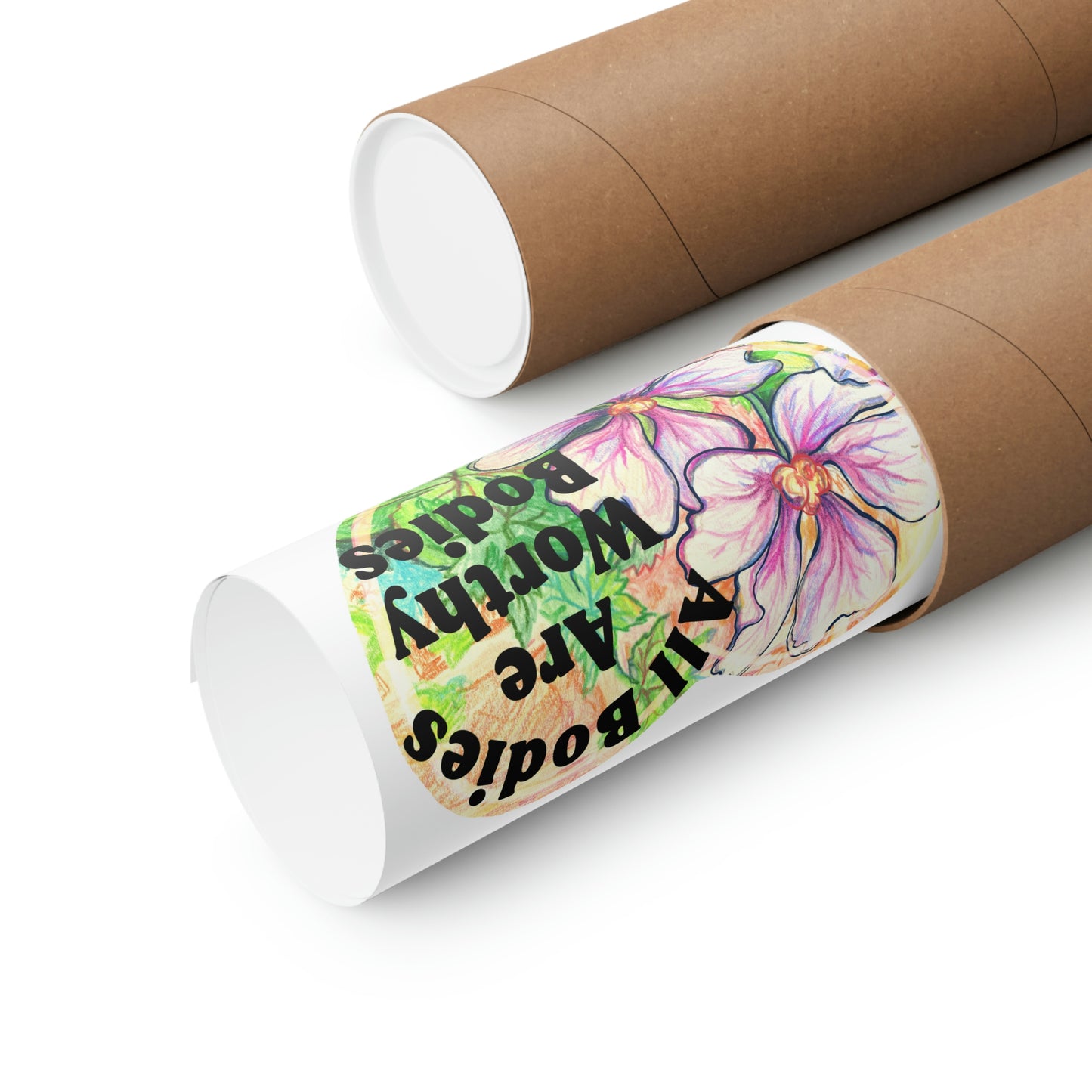 All Bodies Are Worthy Bodies: Feminist Art Print