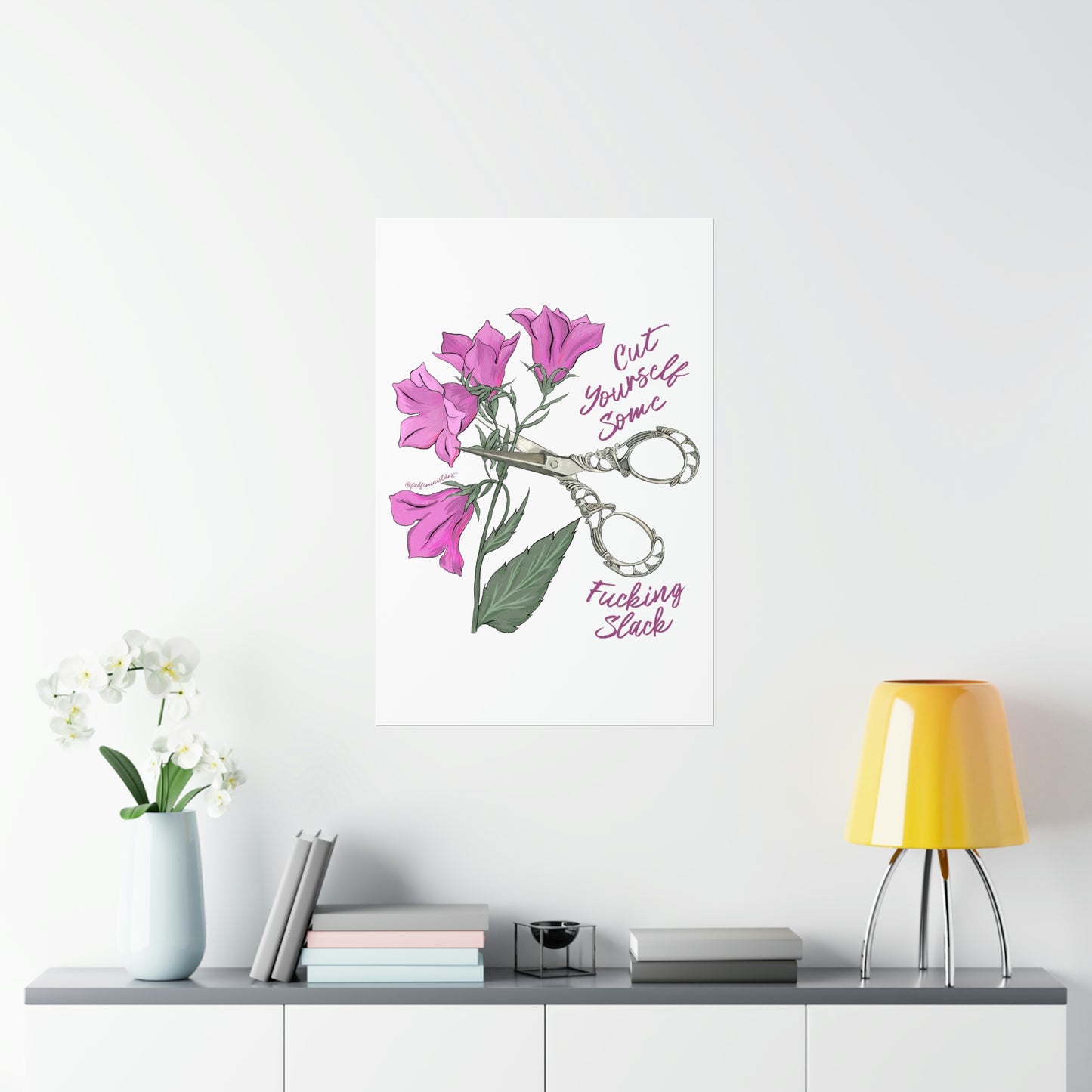 Cut Yourself Some Fucking Slack: Mental Health Print