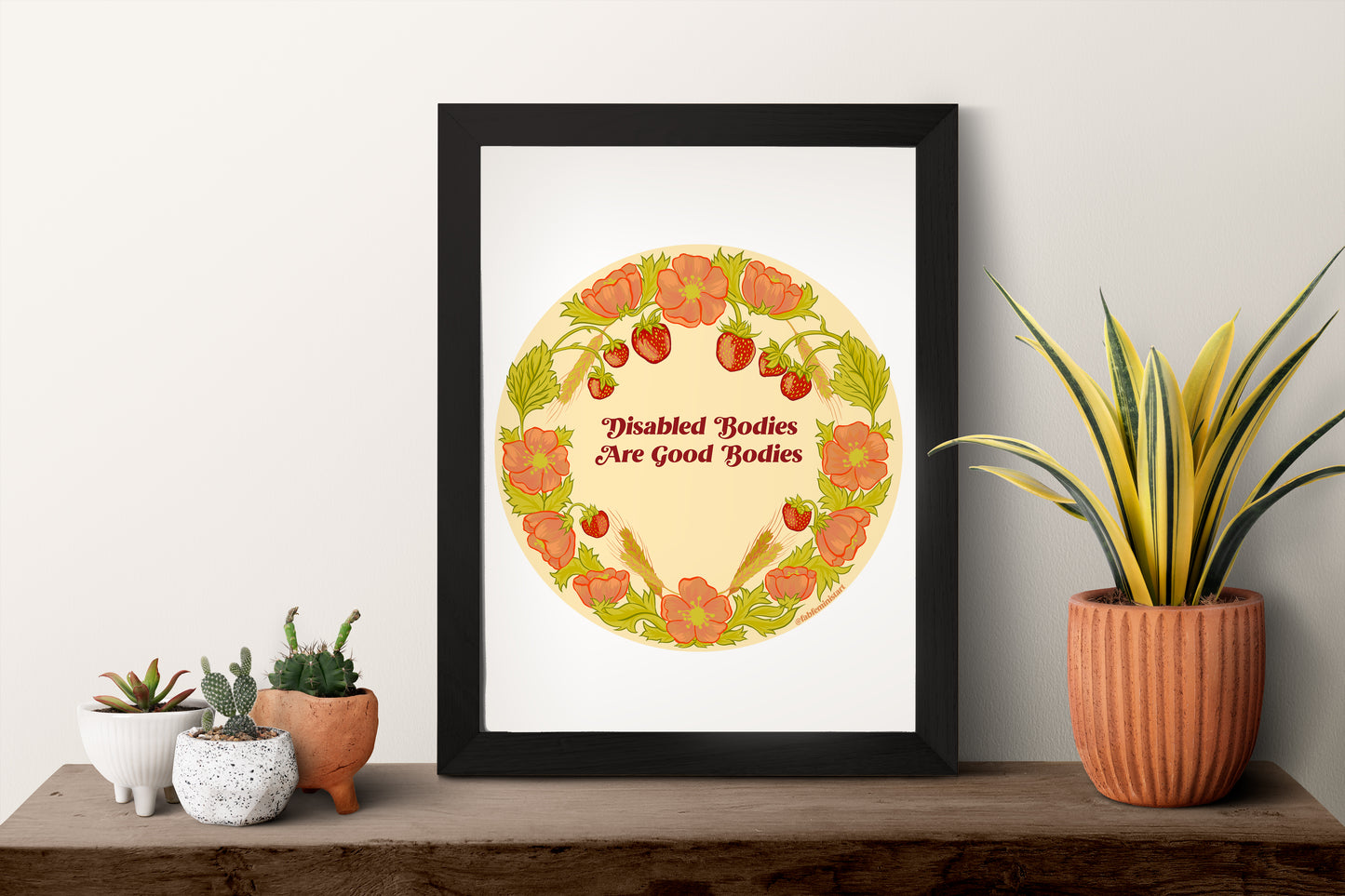 Disabled Bodies Are Good Bodies: Intersectional Feminist Poster