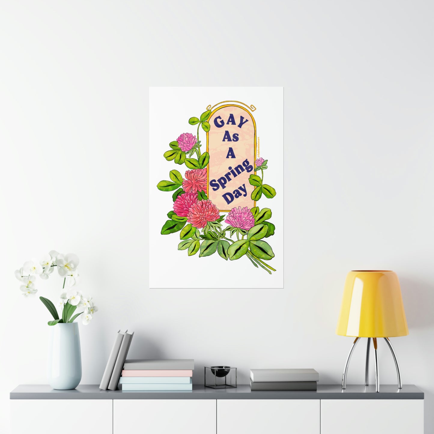 Gay As A Spring Day: Gay Pride Poster