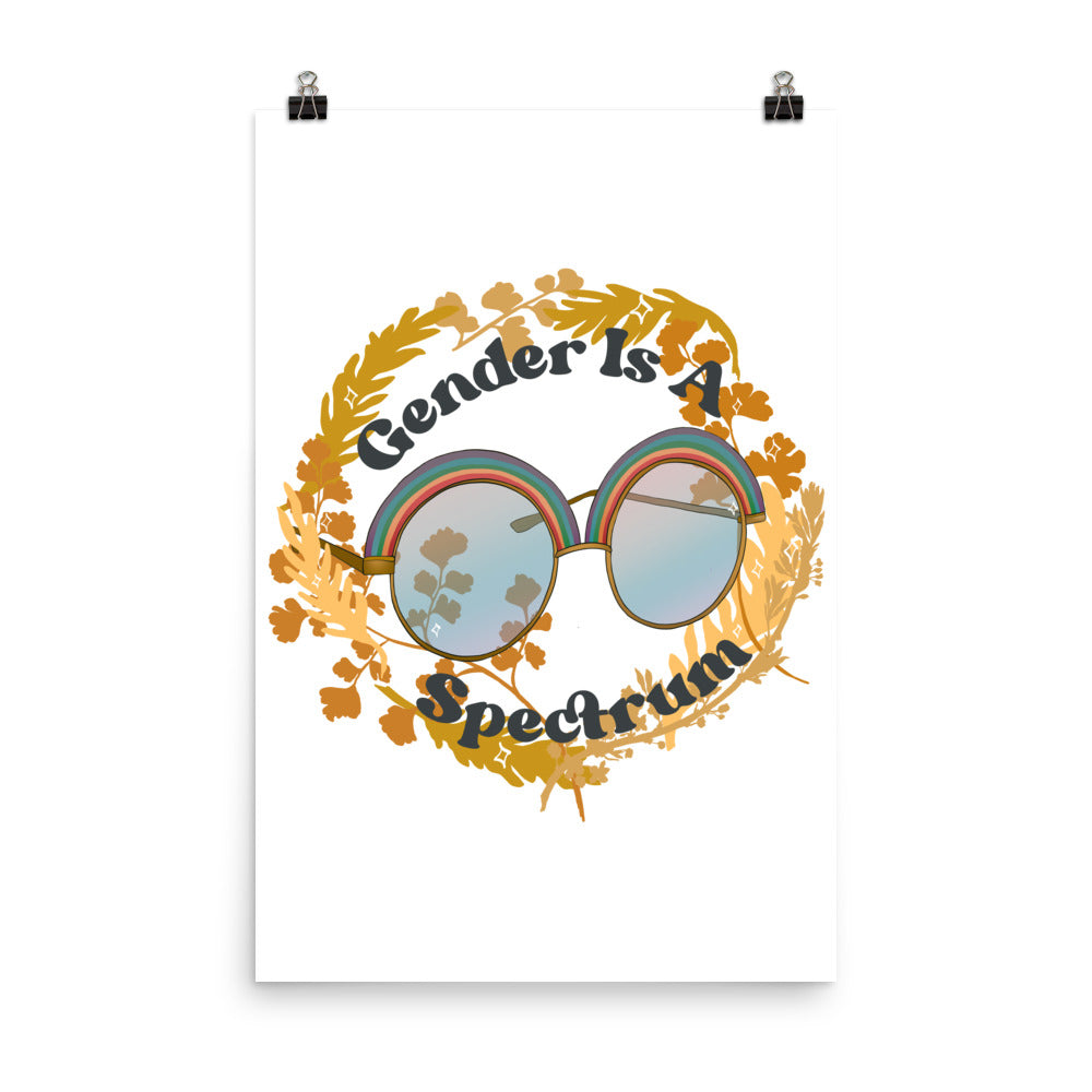 Feminist Print: Gender Is A Spectrum, queer pride