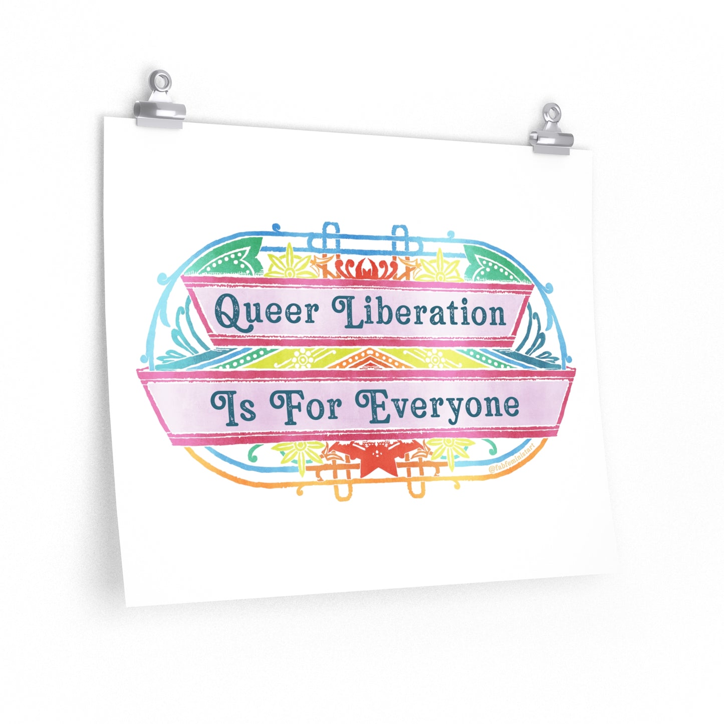 Queer Liberation Is For Everyone: Pride Art Print