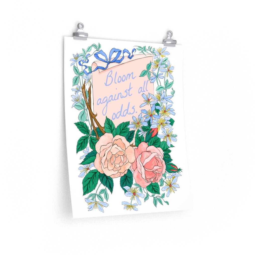 Bloom Against All Odds: Self Care Print