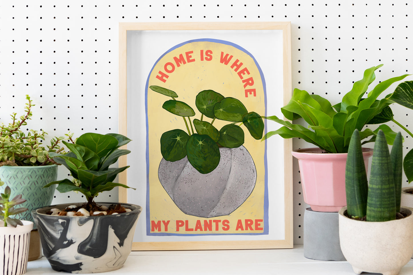 Home Is Where My Plants Are: Houseplant Print