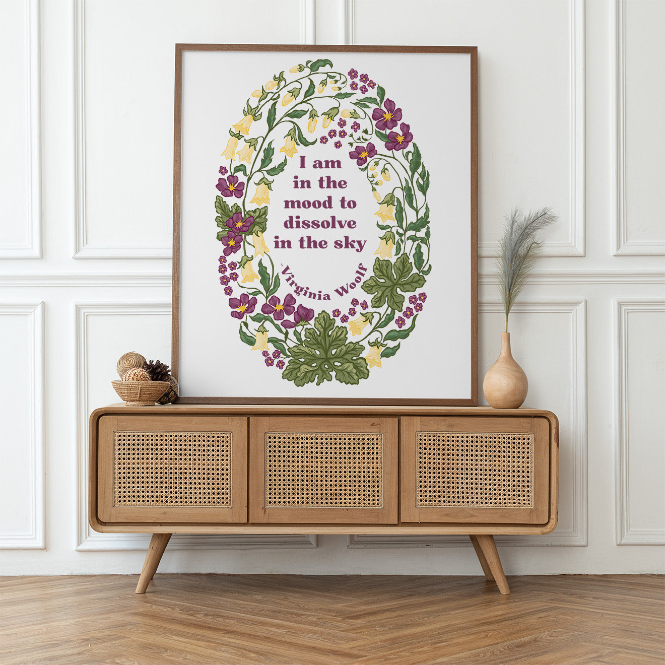 I Am In The Mood To Dissolve In The Sky, Virginia Woolf: Feminist Print
