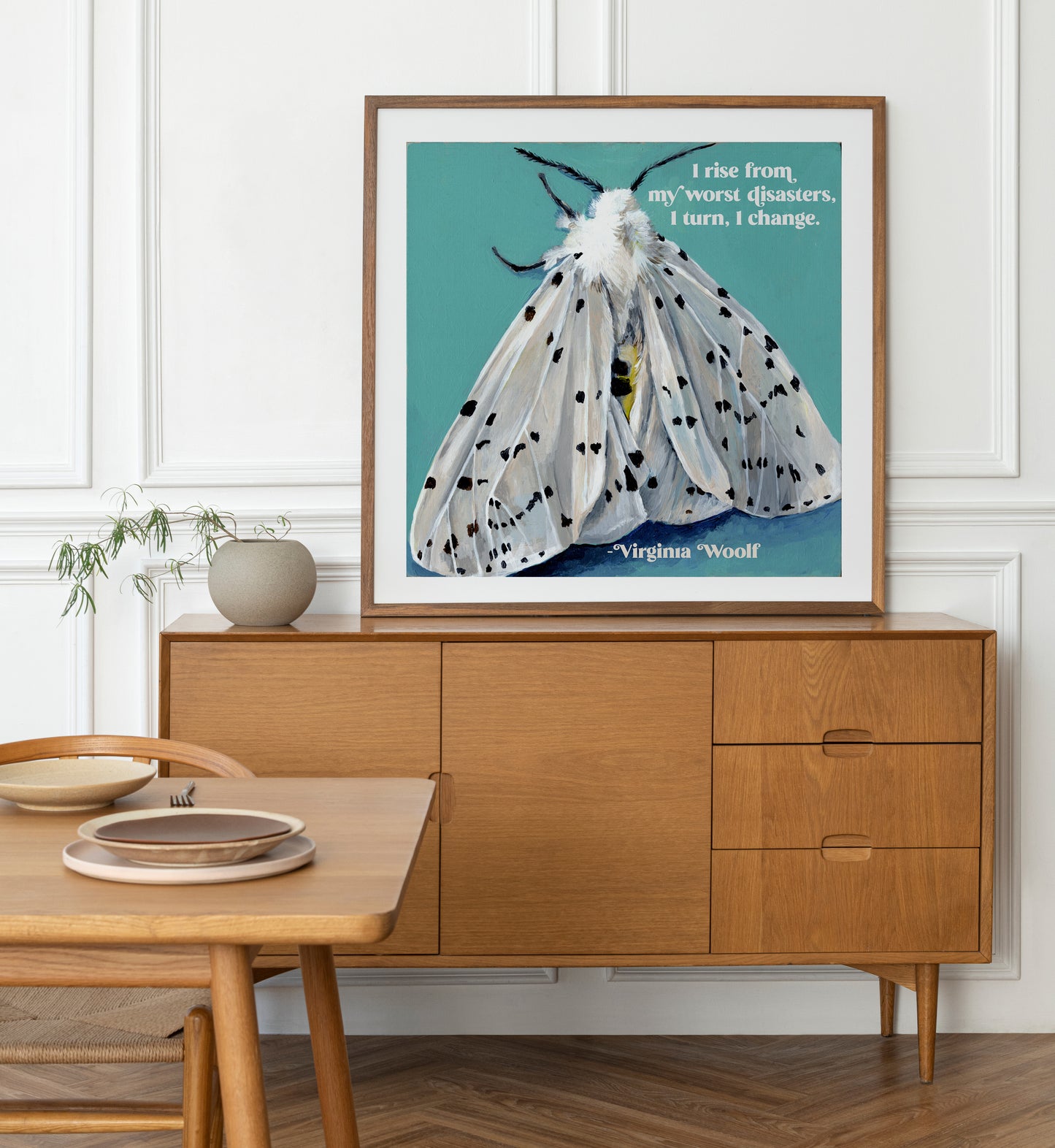 I rise from my worst disasters I turn I change, Virginia Woolf: Feminist Print