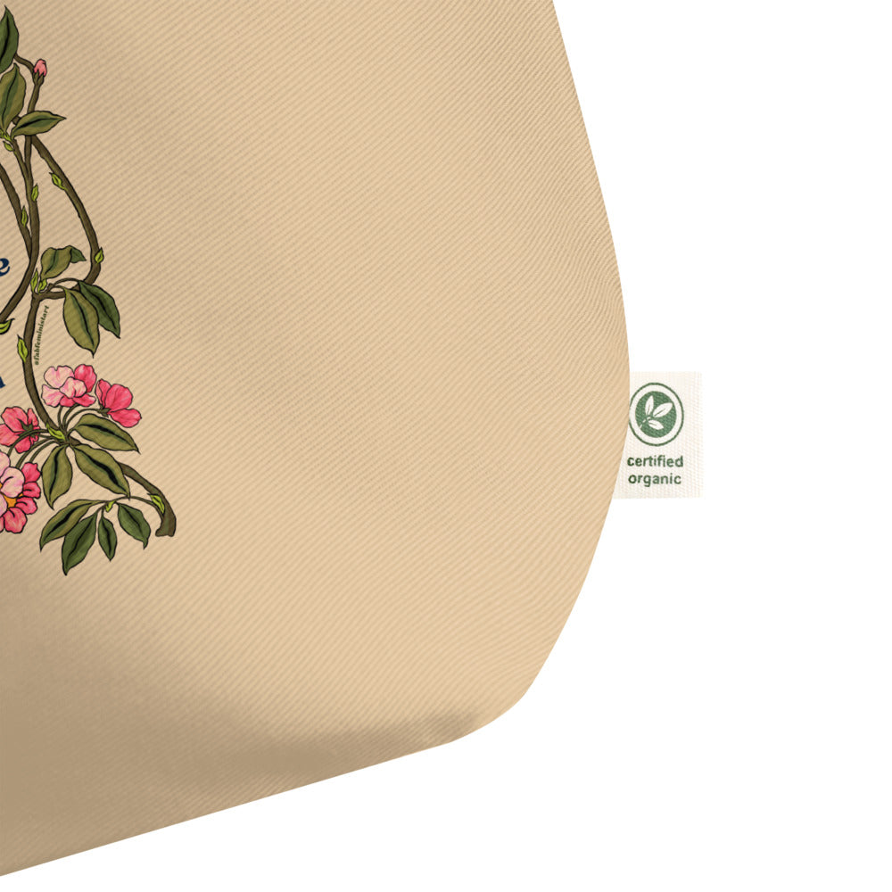 My Courage Always Rises With Every Attempt To Intimidate Me, Jane Austen: Large organic tote bag