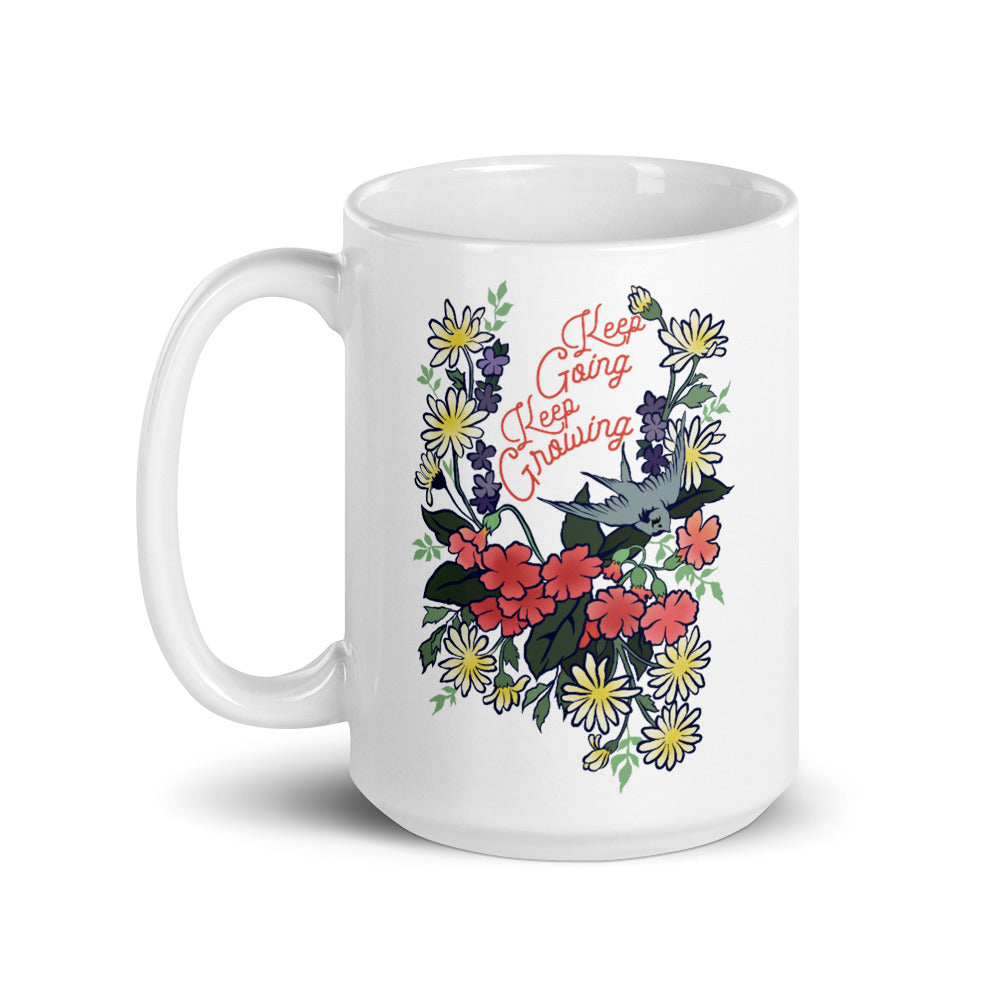 Keep Going Keep Growing: Self Care Mug