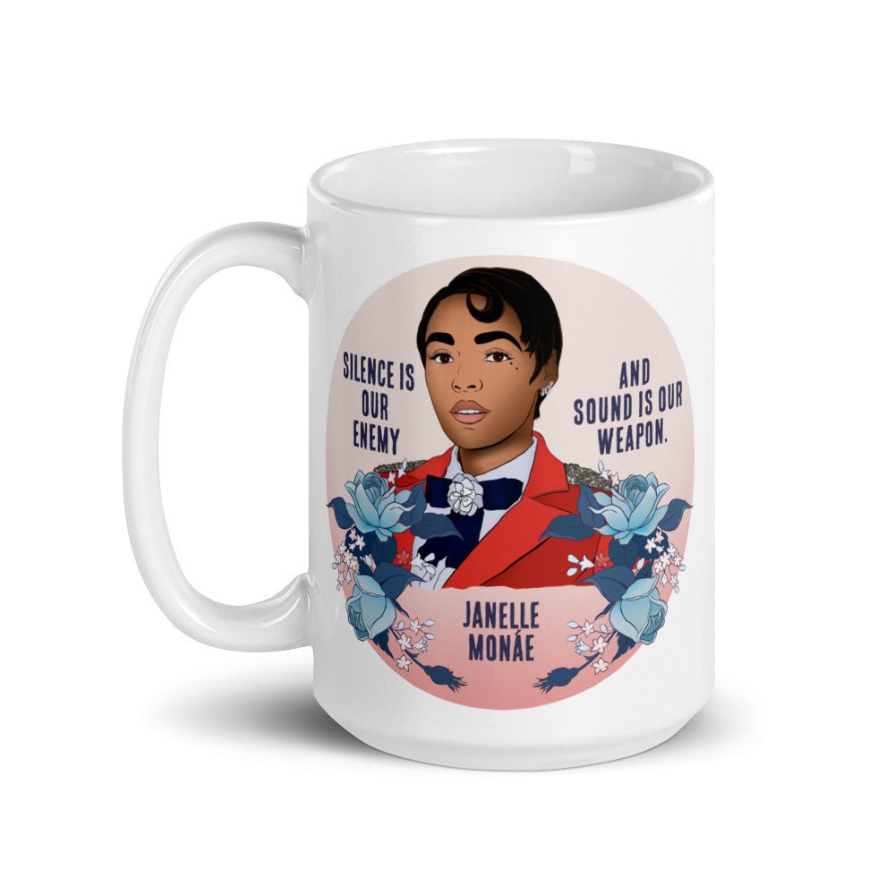 Silence Is Our Enemy And Sound Is The Weapon, Janelle Monáe: Feminist Mug