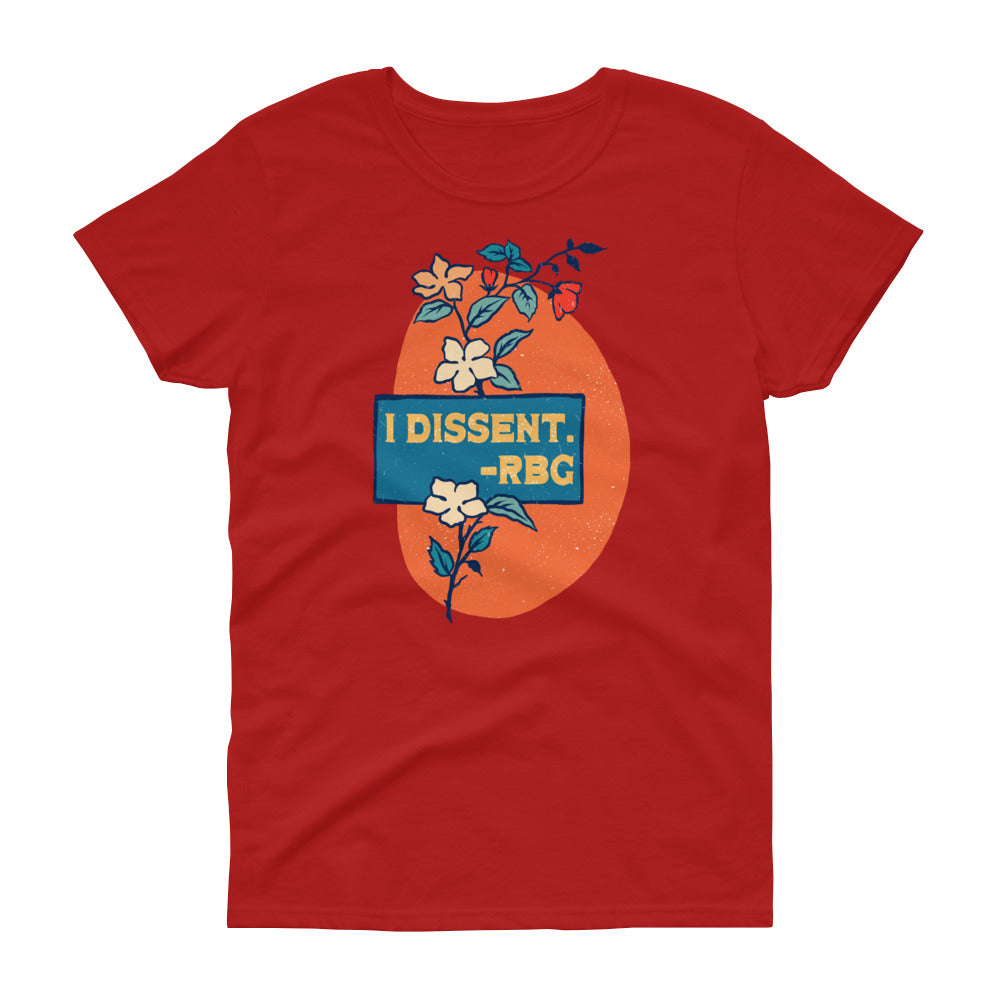 I Dissent, Ruth Bader Ginsburg: Femme Fitted Shirt