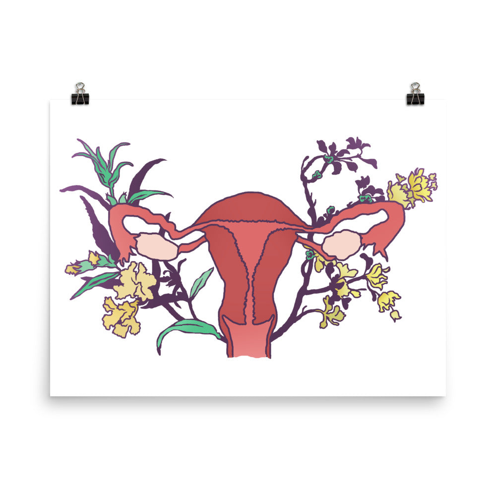Floral Uterus: Feminist Print