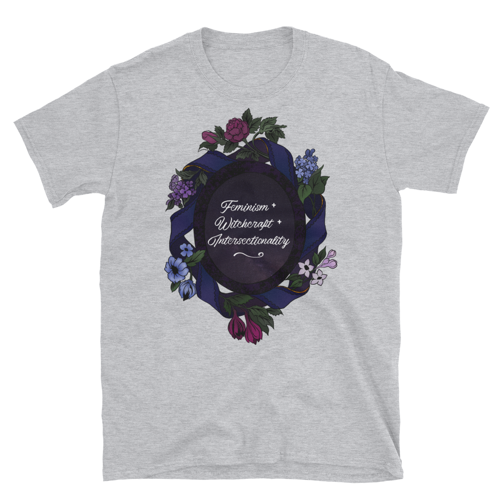 Feminism + Witchcraft + Intersectionality: Unisex Adult Shirt