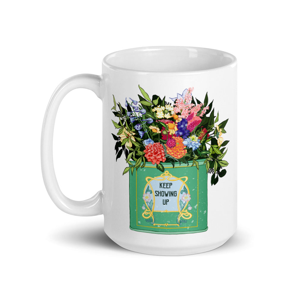 Keep Showing Up: Feminist Mug