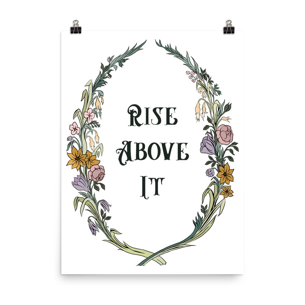Rise Above It: Self Care Print