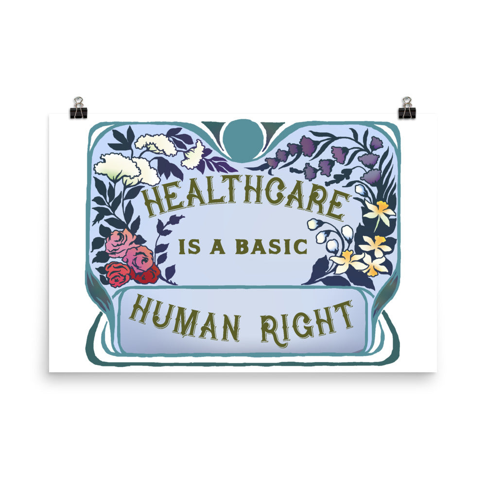 Healthcare Is A Basic Human Right: Feminist Print