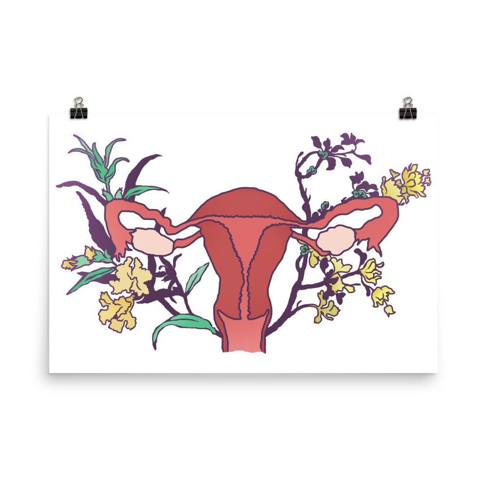 Floral Uterus: Feminist Print