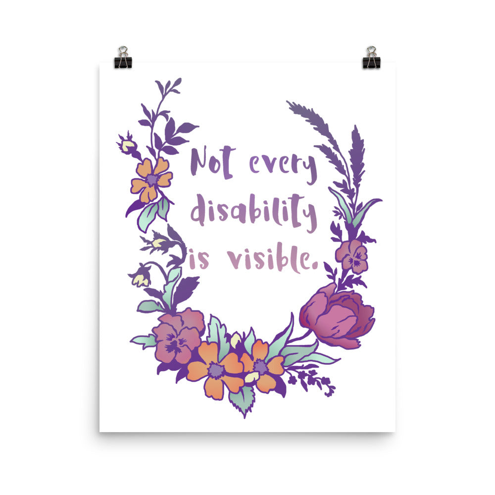 Not Every Disability Is Visible: Feminist Print