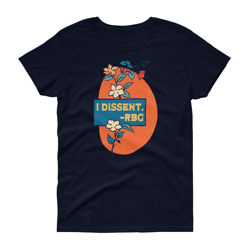 I Dissent, Ruth Bader Ginsburg: Femme Fitted Shirt