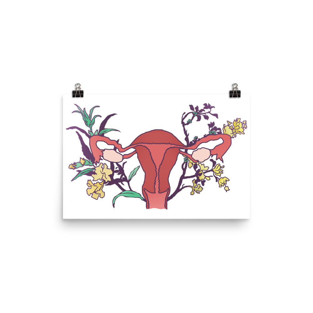 Floral Uterus: Feminist Print