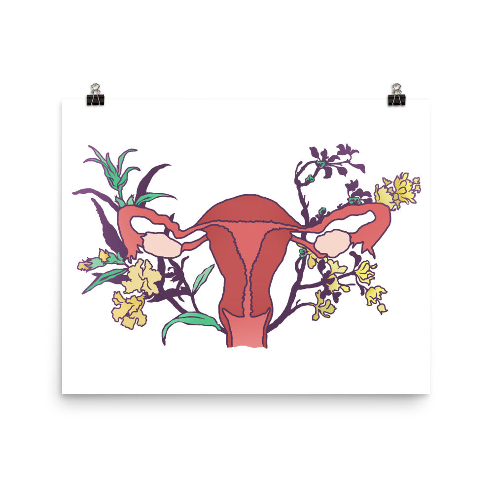 Floral Uterus: Feminist Print