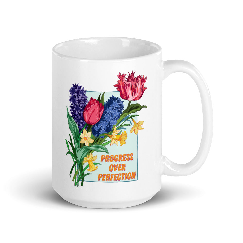 Progress Over Perfection: Self Care Mug