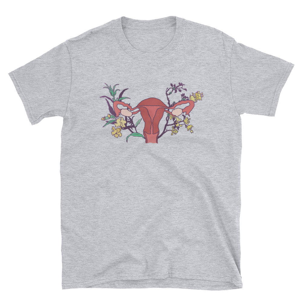 Floral Uterus: Unisex Adult Shirt