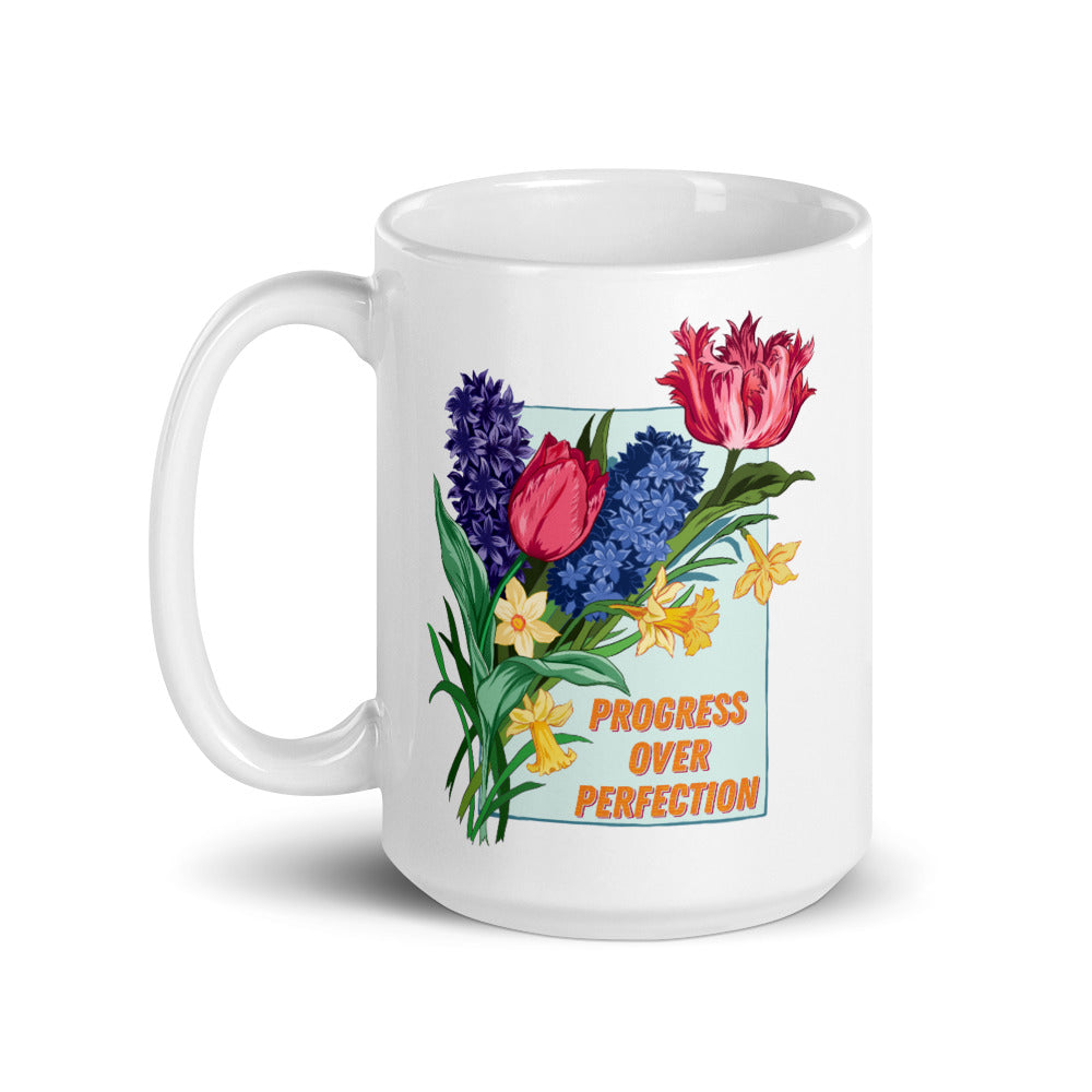Progress Over Perfection: Self Care Mug