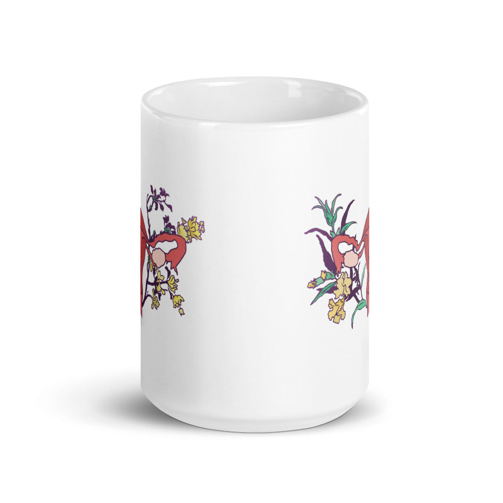 Floral Uterus: Feminist Mug