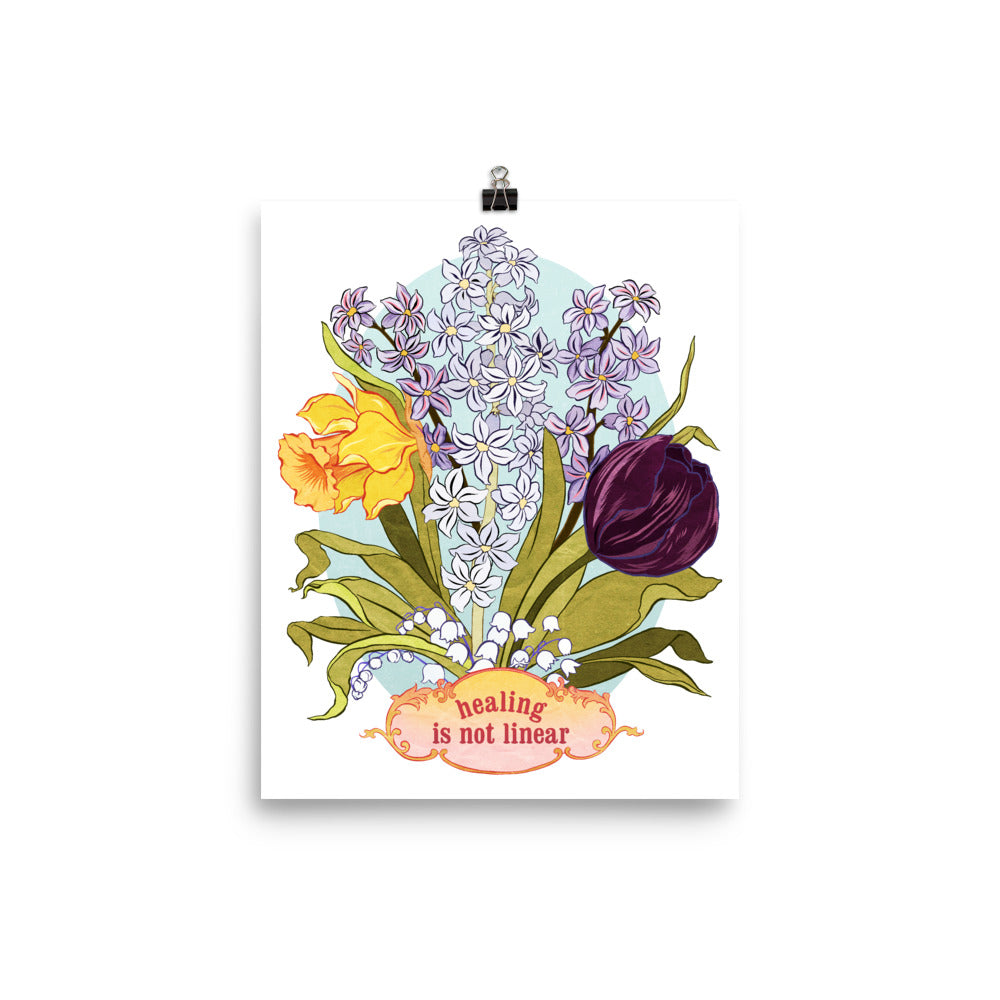 Healing Is Not Linear: Self Care Print