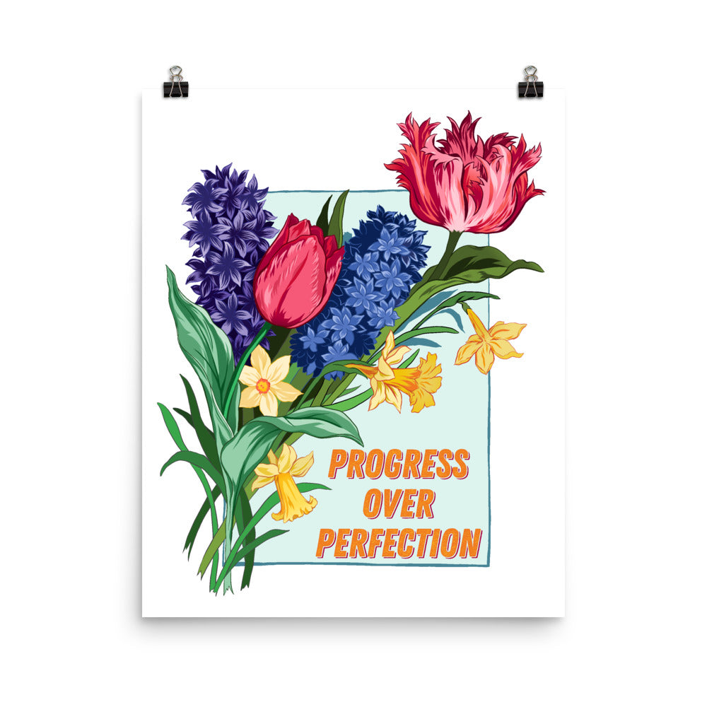 Progress Over Perfection: Self Care Print