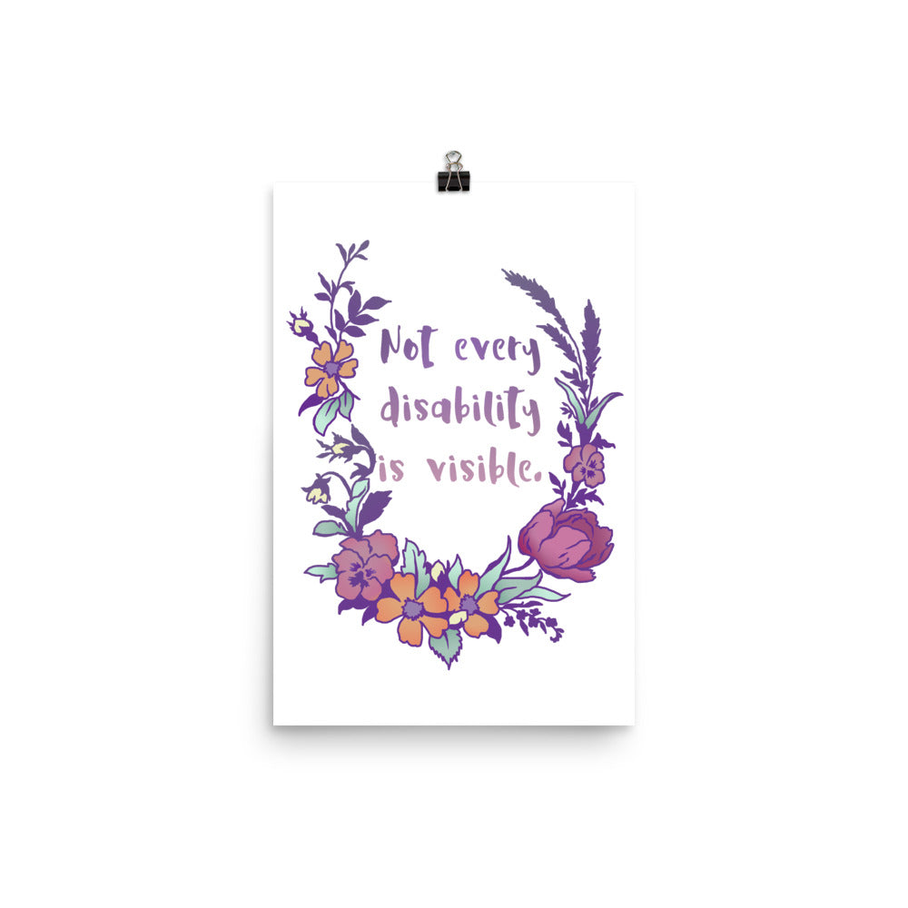 Not Every Disability Is Visible: Feminist Print