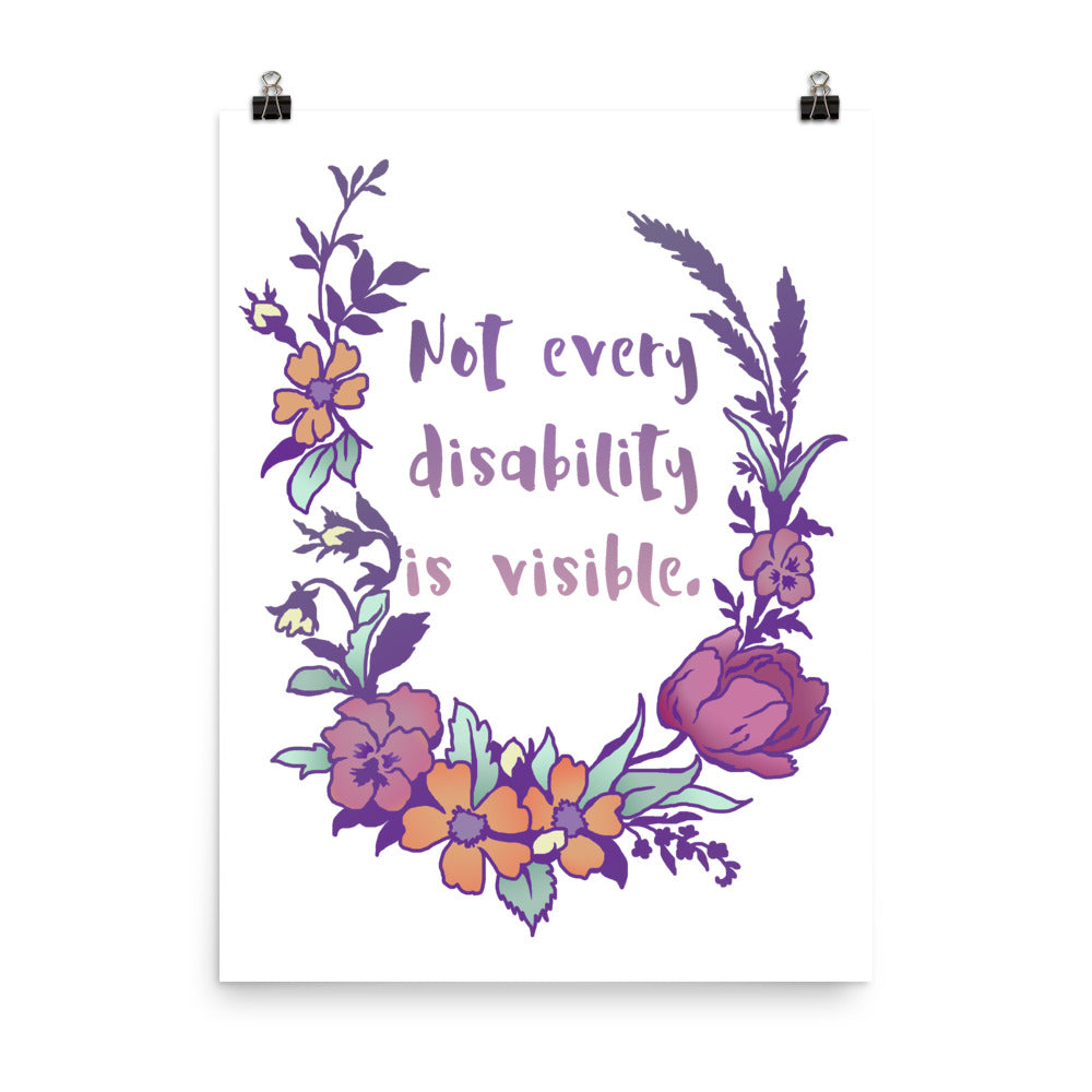 Not Every Disability Is Visible: Feminist Print