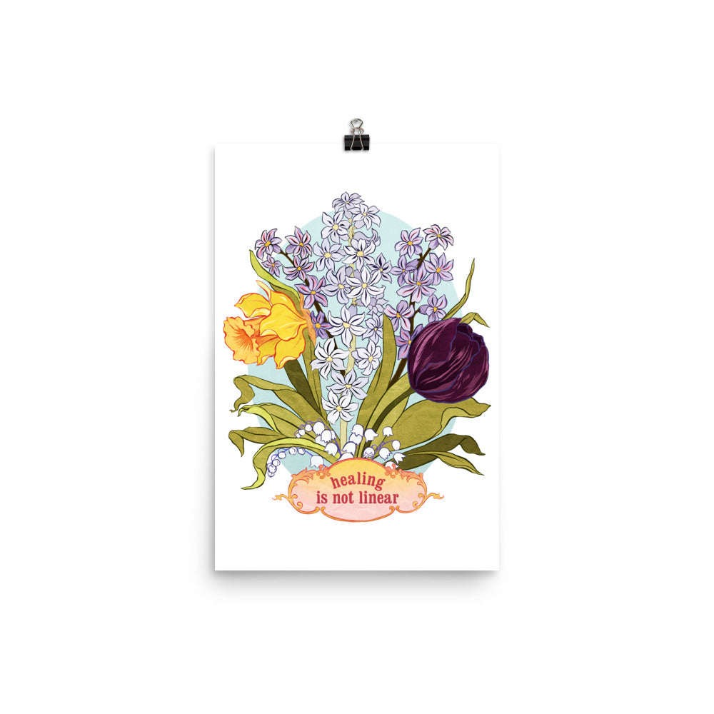 Healing Is Not Linear: Self Care Print