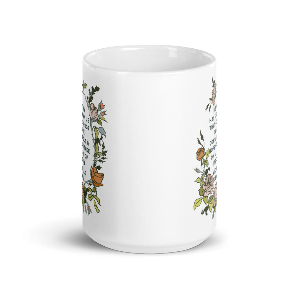 History Has Shown Us That Courage Can Be Contagious, Michelle Obama: Feminist Mug