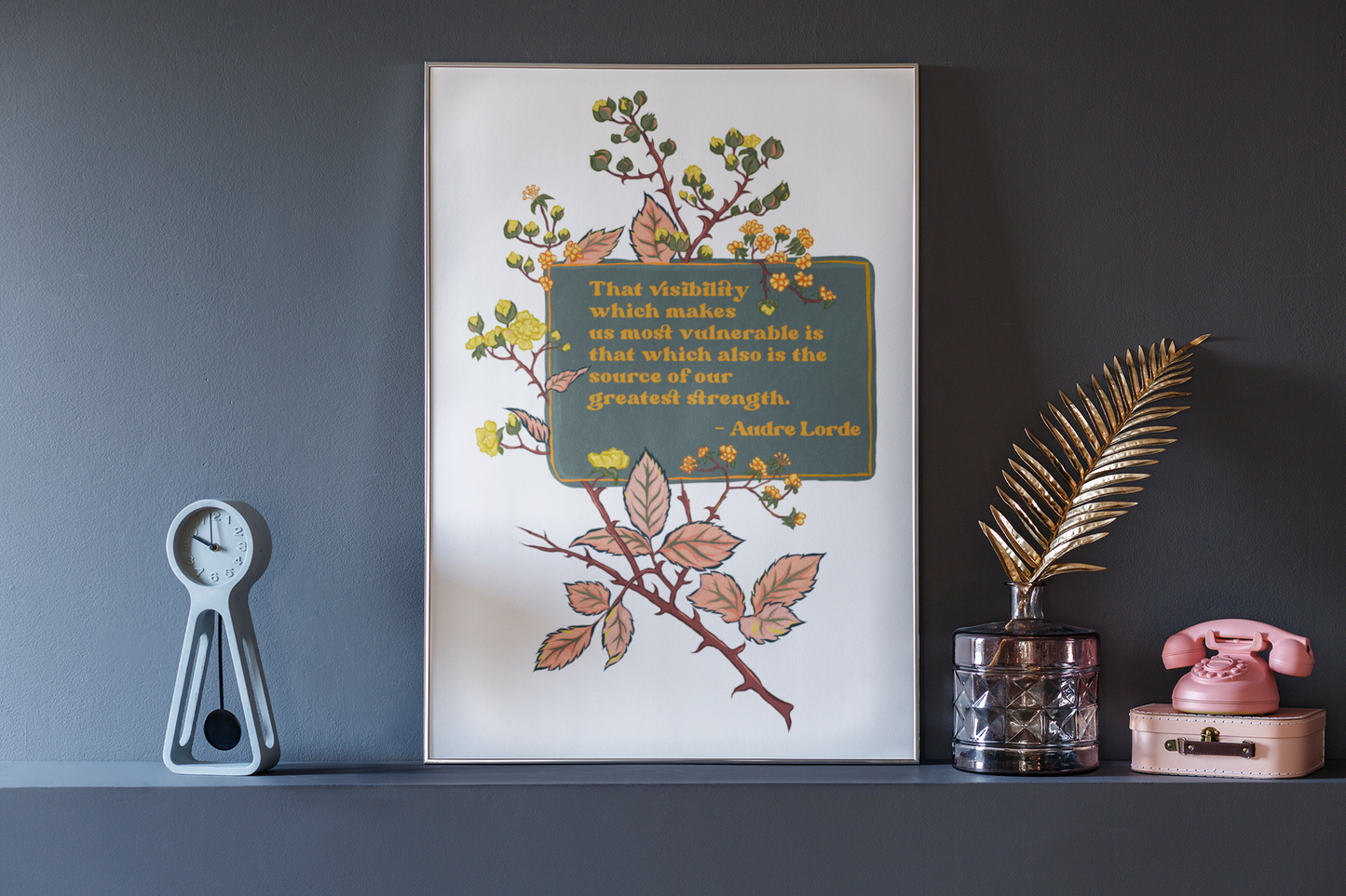 The visibility which makes us most vulnerable is that which also is the source of our great strength: Audre Lorde, Feminist Print