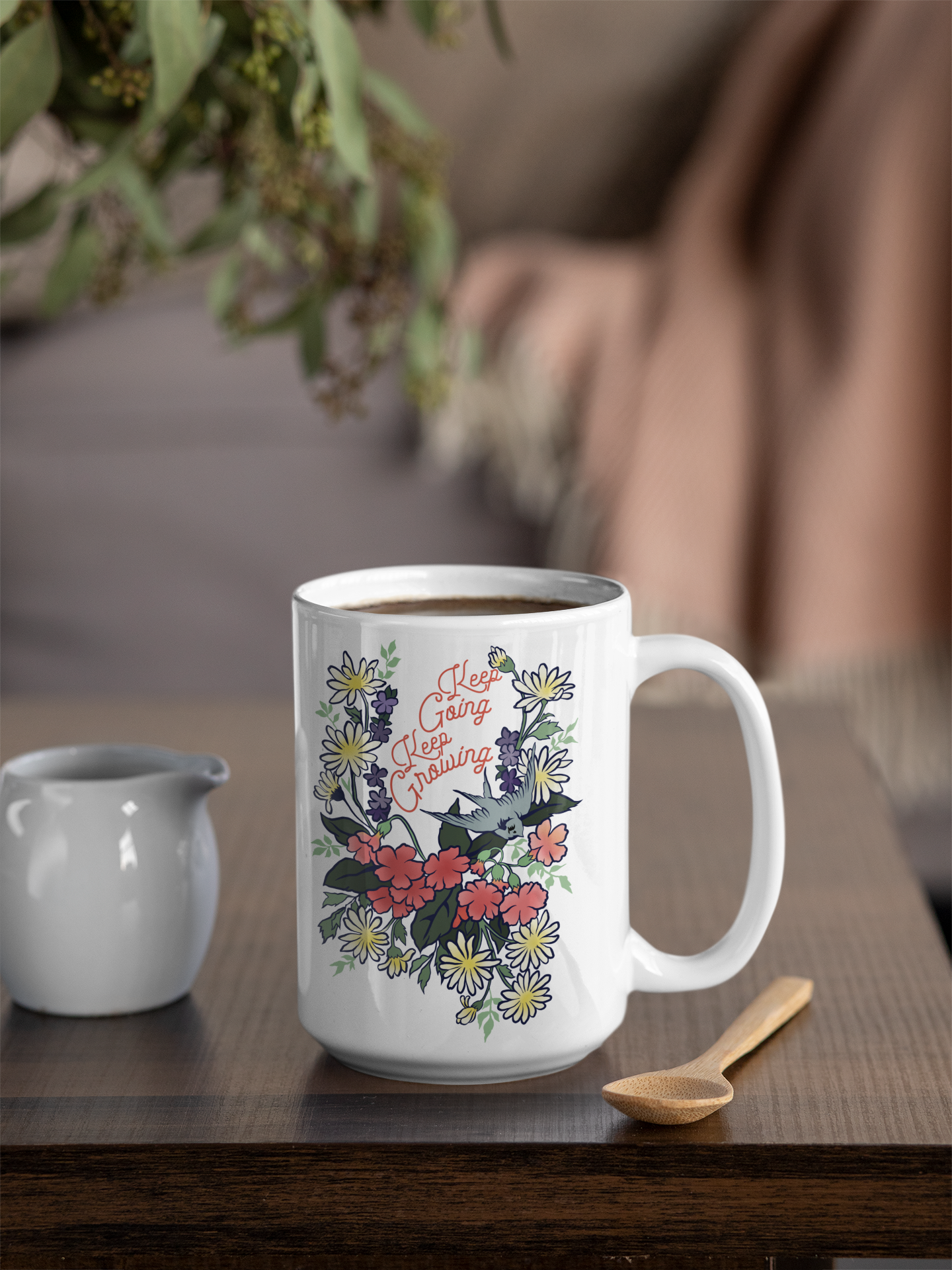 Keep Going Keep Growing: Self Care Mug