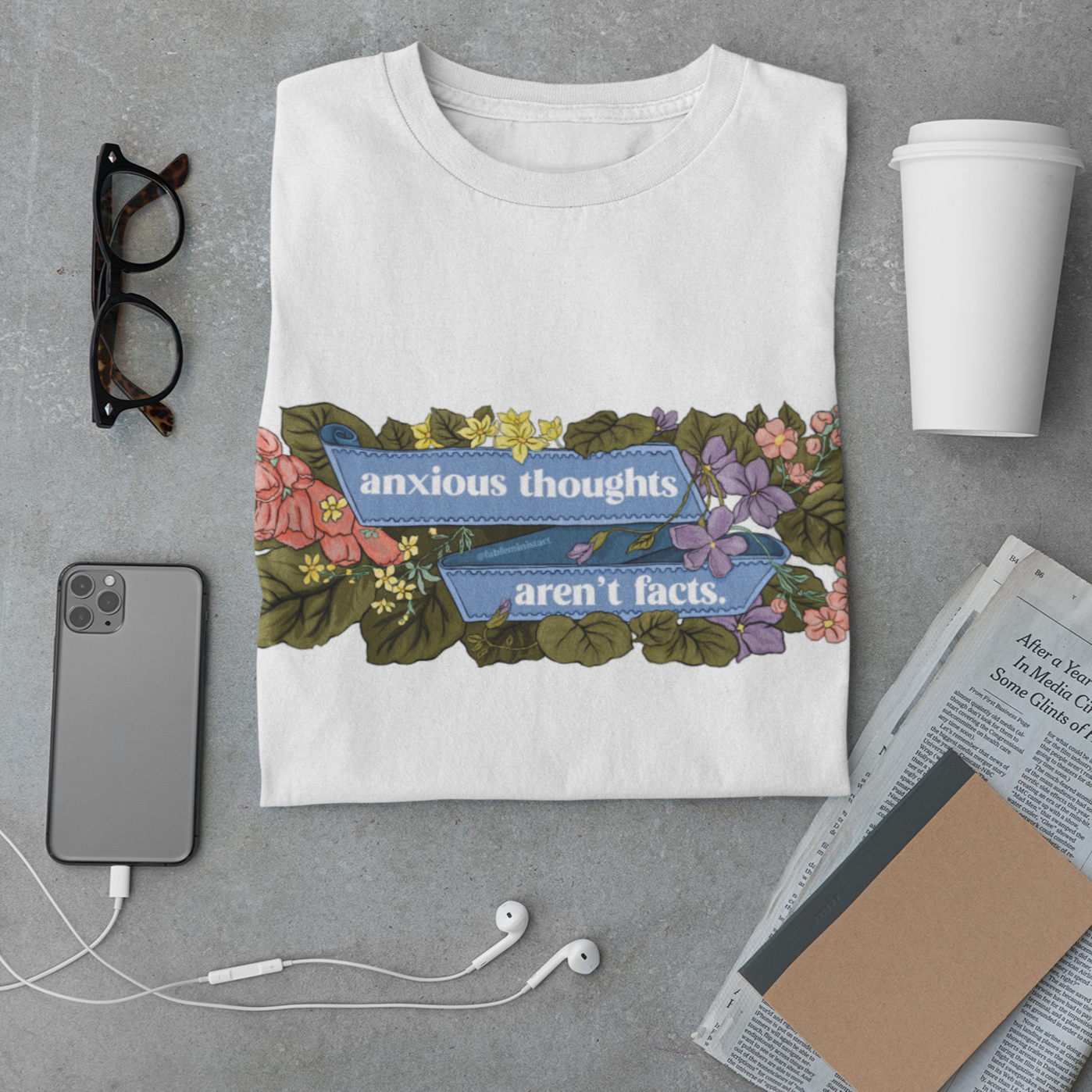 Anxious Thoughts Aren't Facts: Mental Health Shirt