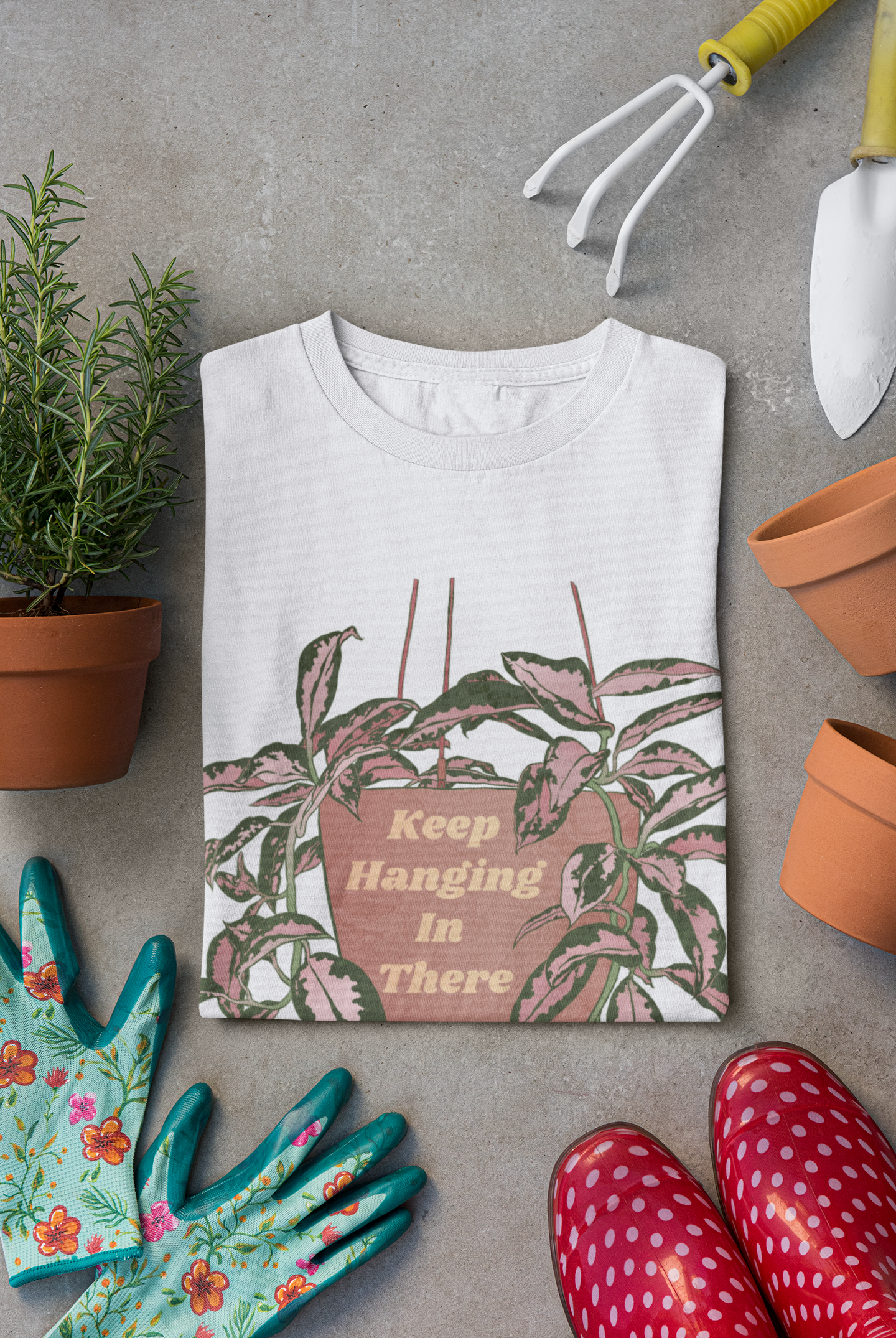 Keep Hanging In There: Plant Lady Shirt